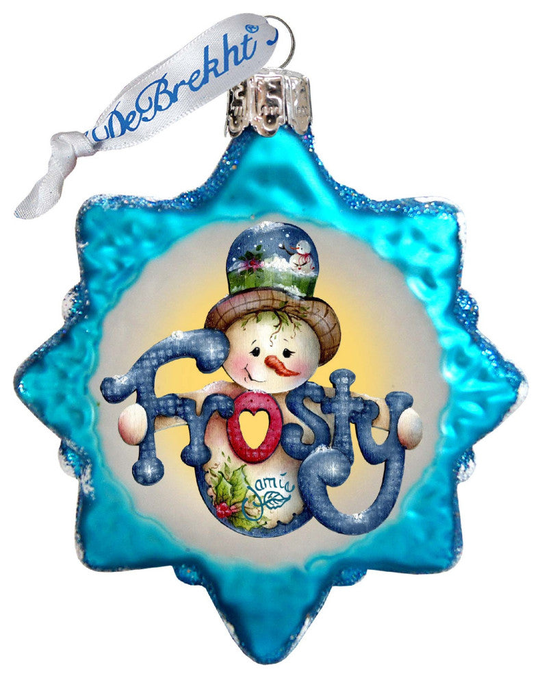 Frosty Ornament Keepsake Glass Ornament