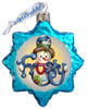 Frosty Ornament Keepsake Glass Ornament