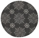 KAS Harbor 4207 Charcoal Courtyard Area Rug, 8'x8' Round