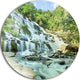 Maeyar Waterfall, Landscape Photography Disc Metal Artwork, 23"
