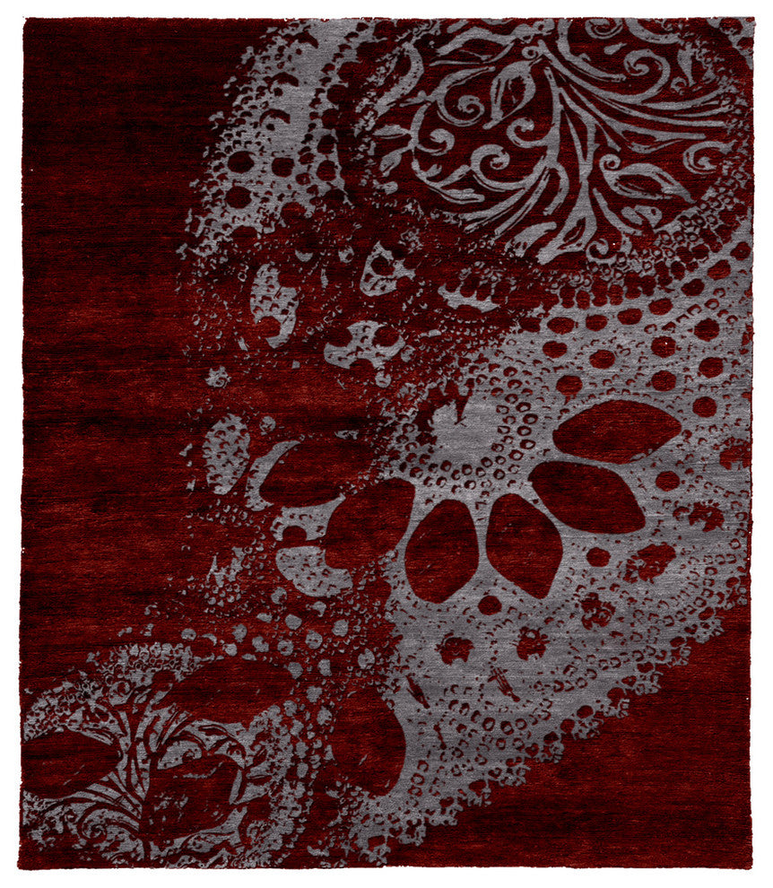 Vila Hand Knotted Tibetan Rug, 6' Round