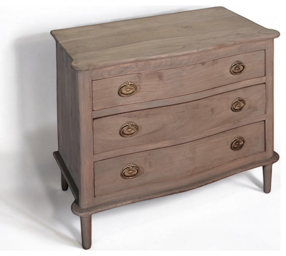 3 Drawer Chest, Driftwood Finish