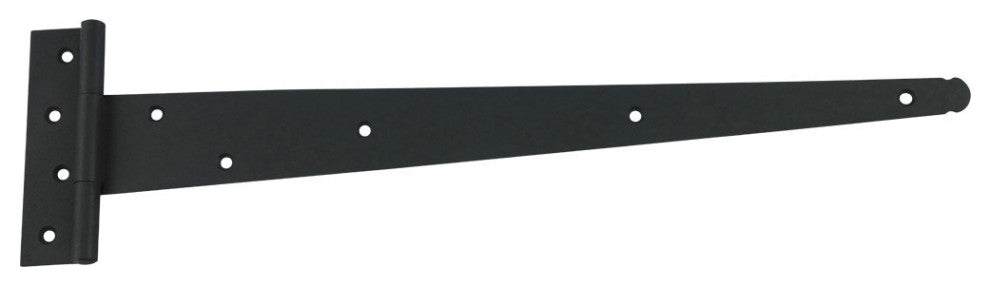 T Strap Door Hinge RSF Black Iron Light Duty 19" Pack of 3 |