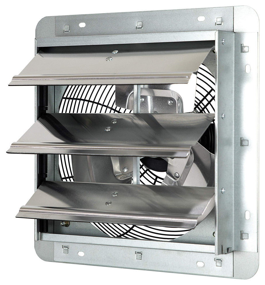 Wall Mounted Shutter Exhaust, Fan Only