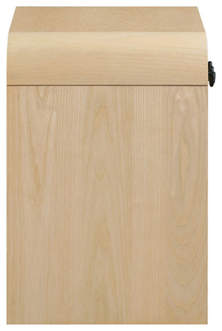 Hayes Night Stand / Side Table, Black, Natural
