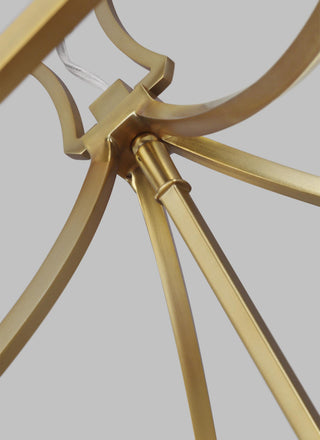 Southold Small Lantern, Burnished Brass