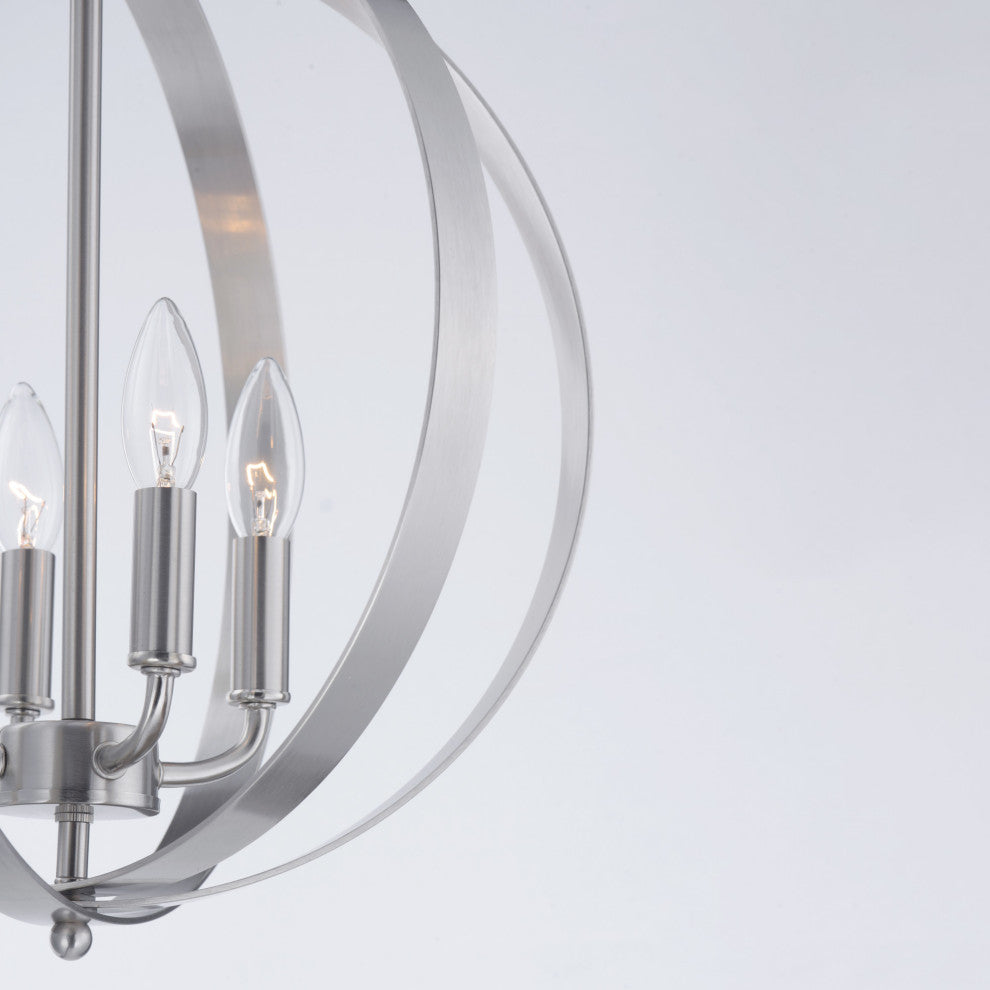 Maxim 10031 Provident 4 Light 16"W Taper Candle Pendant - Black