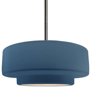 Radiance Medium Tier Pendant, Midnight Sky Frame, Brushed Nickel, Rigid Stem Kit