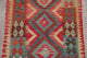 Kilim Oriental Turkish Flat-Woven Tribal Design Area Rug Wool, 4'2"X2'8"