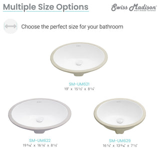 Monaco 19" Oval Under-Mount Bathroom Sink