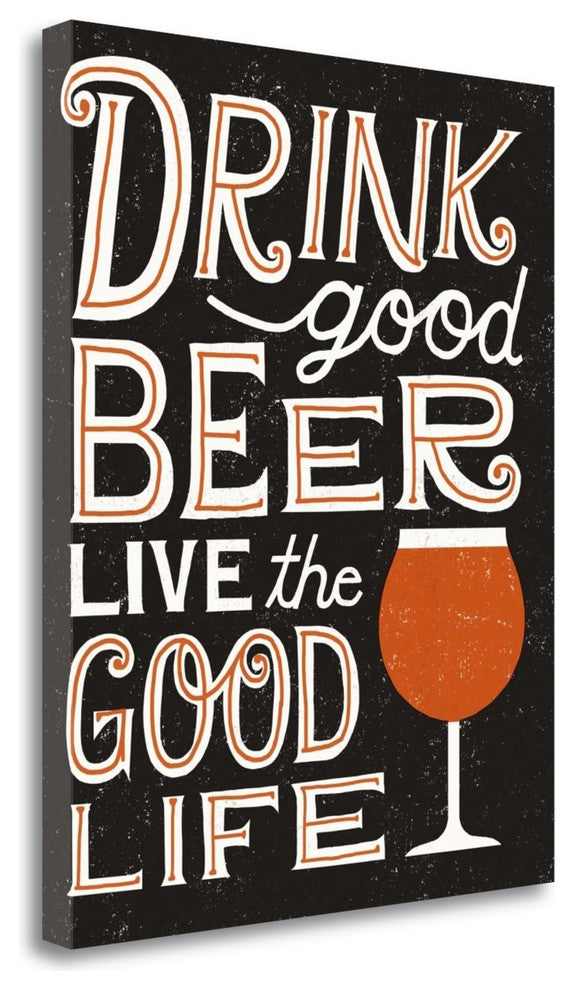 "Craft Beer III" By Michael Mullan, Giclee Print on Gallery Wrap Canvas