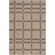 Annie Plaid Wool and Cotton Area Rug, Ivory 8'x10'