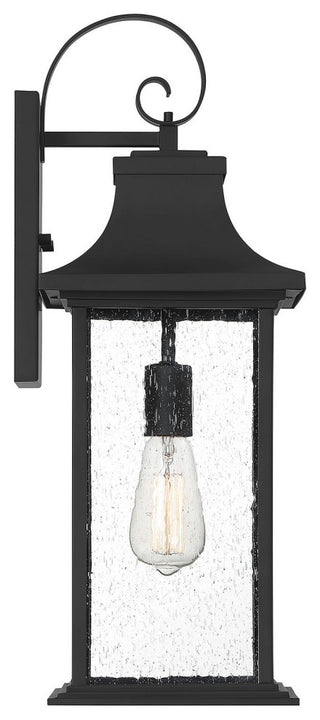 Hancock 1-Light Outdoor Sconce, Matte Black