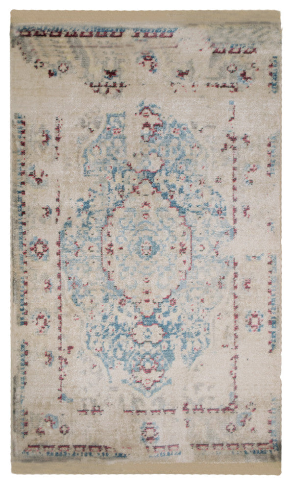 Machine Made Polyester Durable Indoor Outdoor Washable Oriental Pattern Footmat