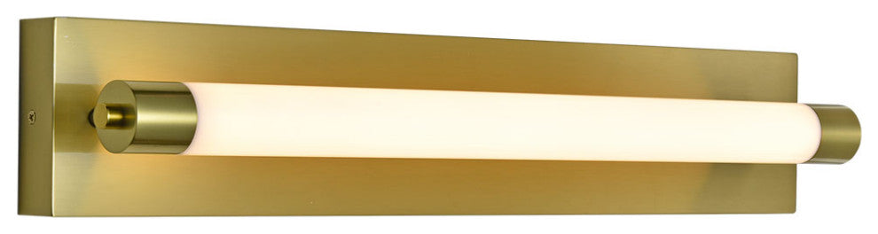 Procyon 24" ETL Certified Integrated LED Bathroom Light Fixture, Antique Brass