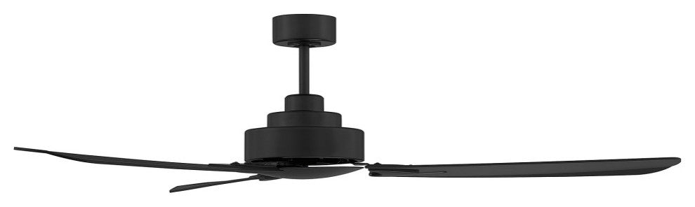 58" Ceiling Fan, Matte Black