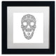 Filippo Cardu 'Forest Skull' Art, Black Frame, White Mat, 11x11