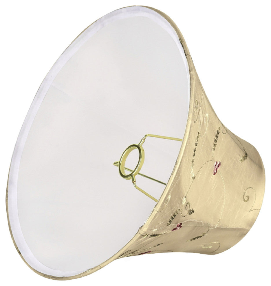 58001 Bell Shape UNO Construction Lamp Shade in Gold, 13" Wide, 6"x13"x9"