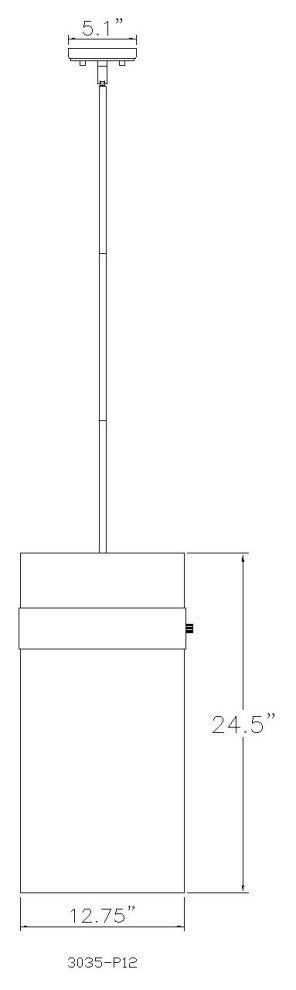Zlite 3035P12-MB 4-Light Pendant, Clear