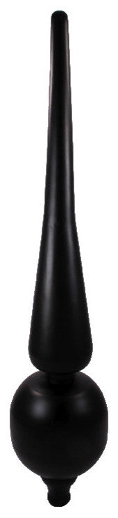 Dalvento -  Roman Finial- Black Matte on Steel-Small