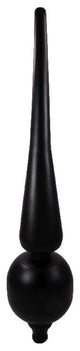 Dalvento -  Roman Finial- Black Matte on Steel-Small