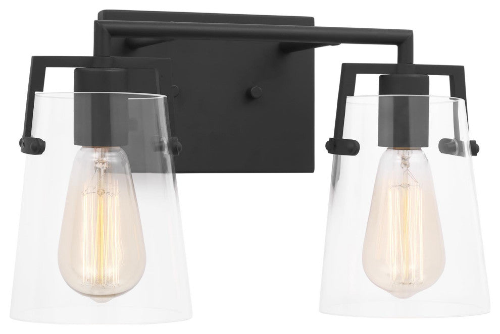 Crofton 2 Light Bath, Midnight Black