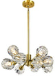 Parisian 12 Light Chandelier, Aged Brass