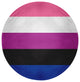 Genderfluid Chenille Rug, Genderfluid, 5' Round