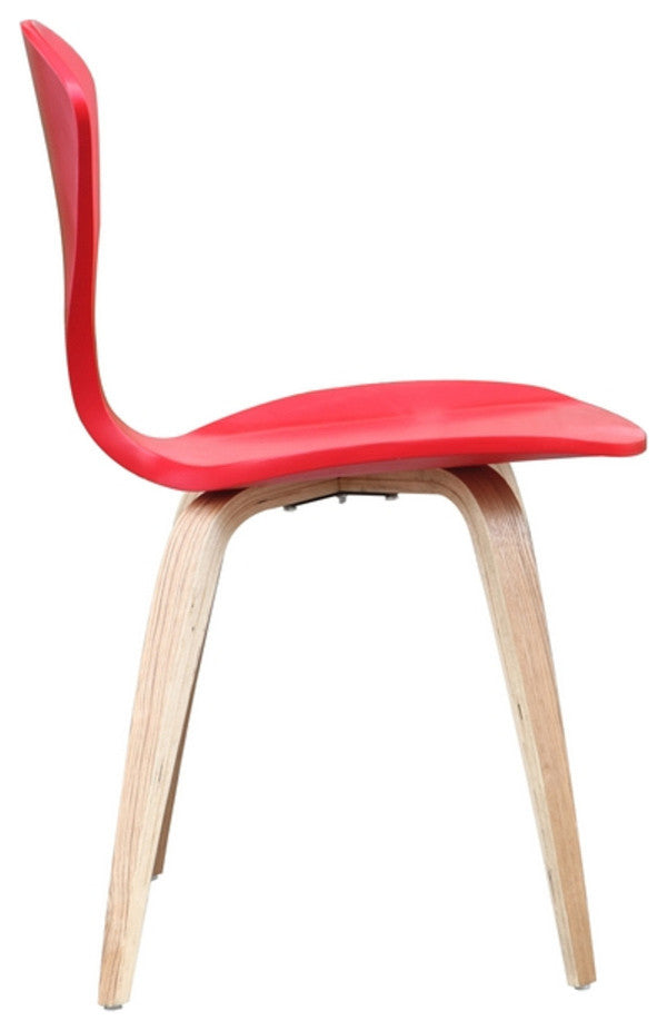 Classics Wooden Side Chair, Red