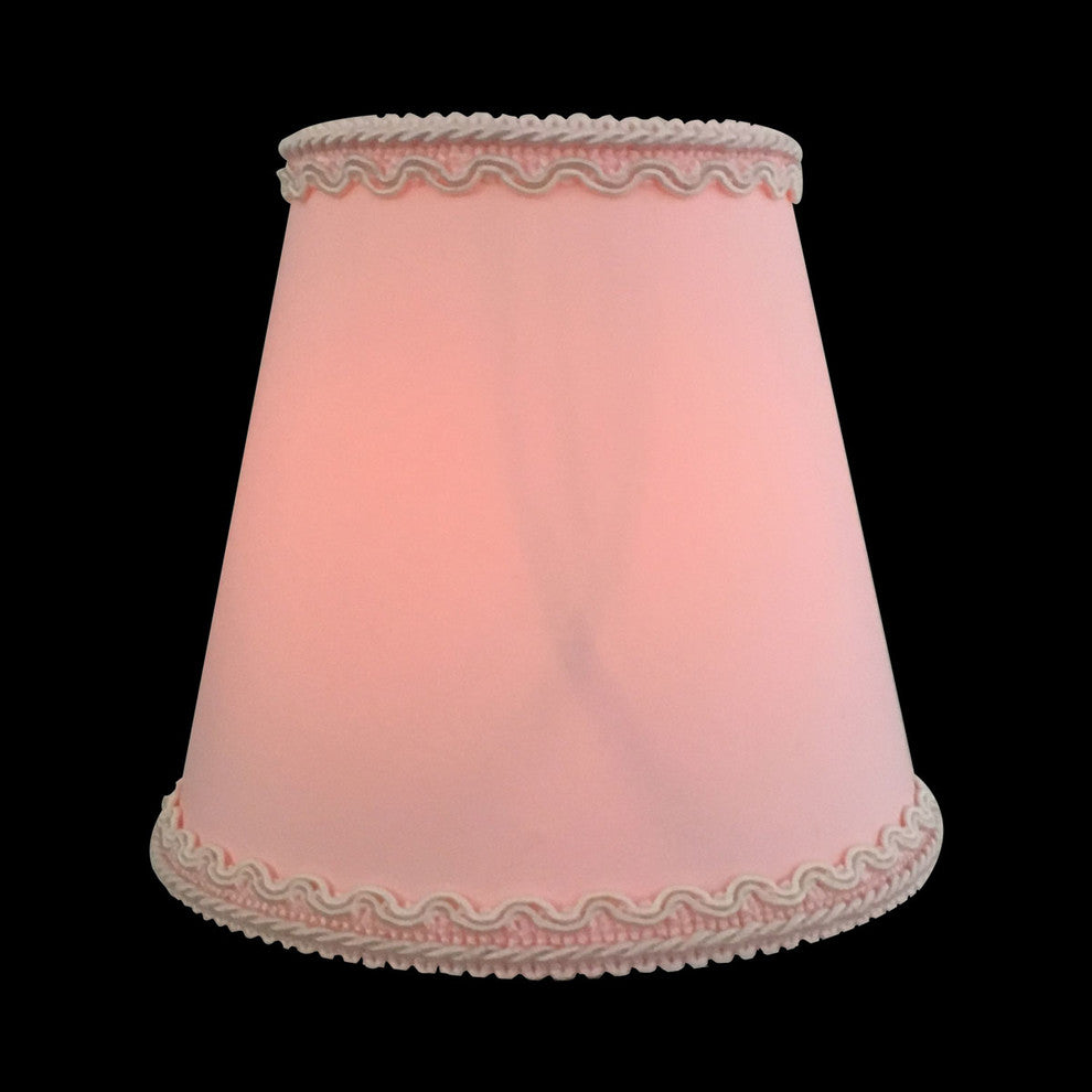Pink Empire Chandelier Lamp Shade Decorative Trim, Set of 6
