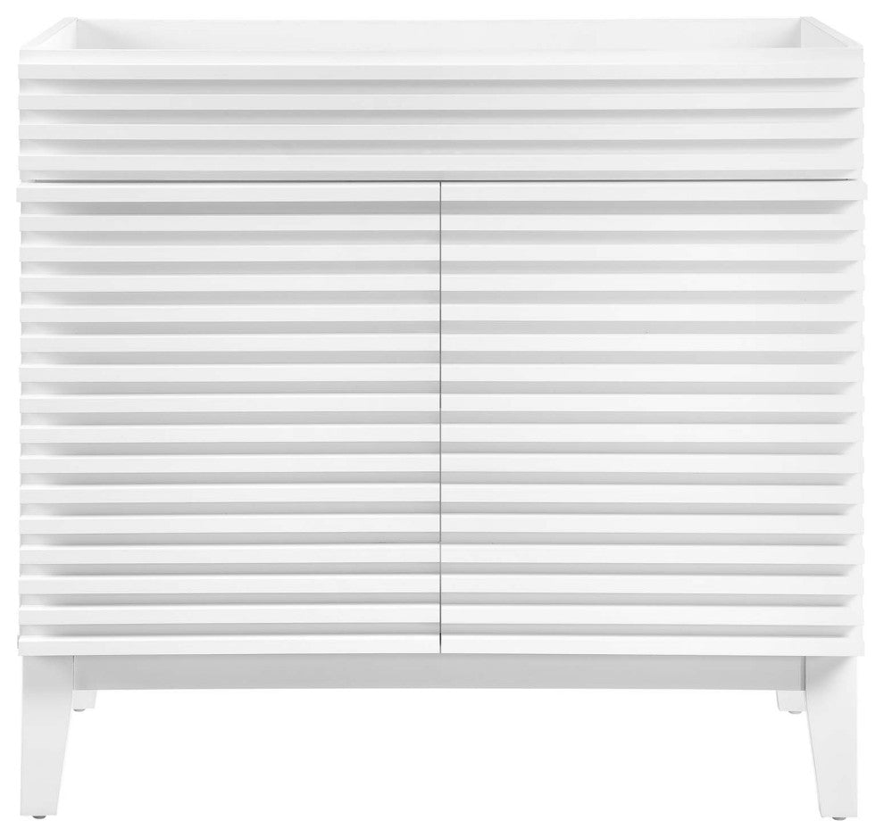 Render 36" Bathroom Vanity Cabinet, White