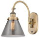Cone Sconce, Brushed Brass, Plated Smoke, Plated Smoke