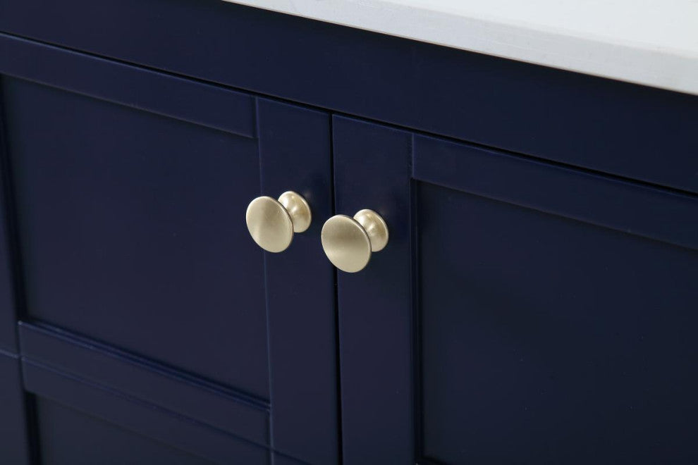 Blue 72" Double Sink Bathroom Vanity