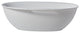 63in Solid Surface Freestanding Bathtub in Matte White, Matte White