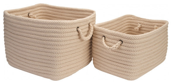 Colonial Mills Basket Modern Farmhouse Braided Mudroom Linen Rectangle