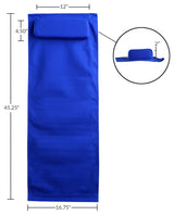 0Sling Chair Natural Frame-Royal Blue Canvas