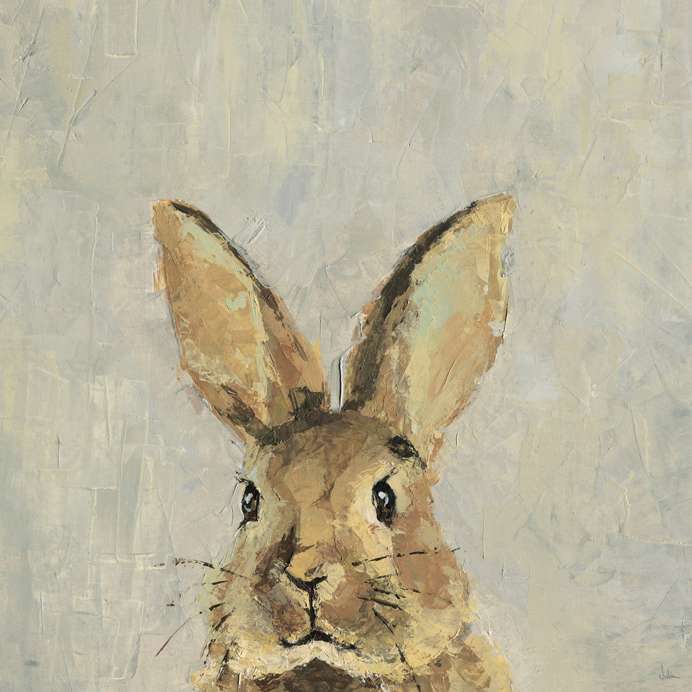 "What up Rabbit II" Painting Print on Wrapped Canvas, 32"x32"
