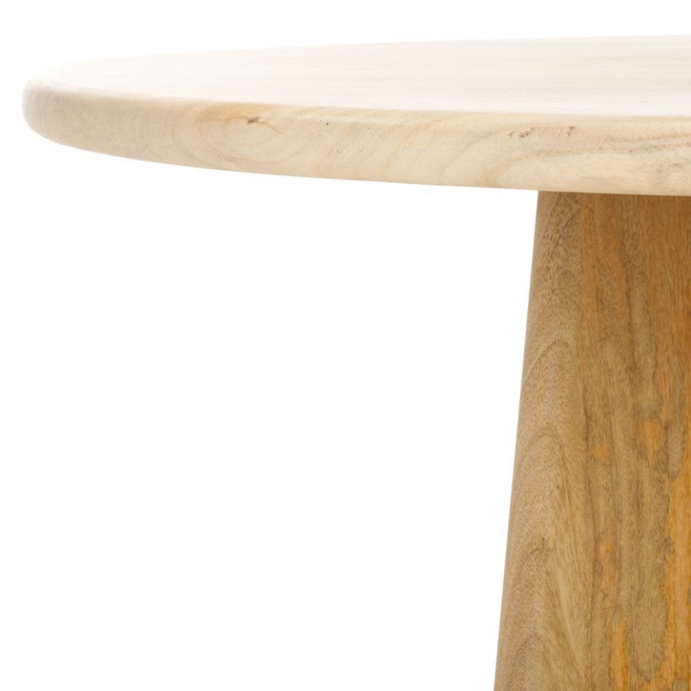 Safavieh Couture Madilynn Round Wood Coffee Table, Natural