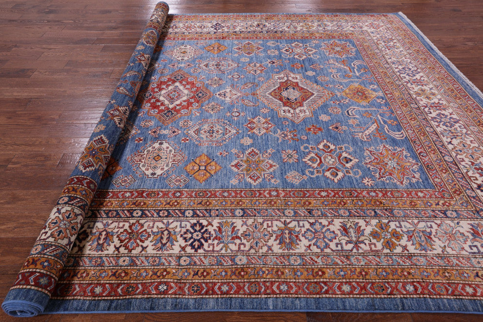 Super Kazak Hand Knotted Rug 8' 11" X 12' 2" Q5036