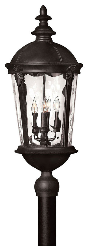 Hinkley Lighting 1891BK Windsor 4 Light 30" Tall Post Light - Black