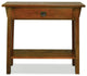 Leick Furniture Wood Mission Console Table in Russet Oak