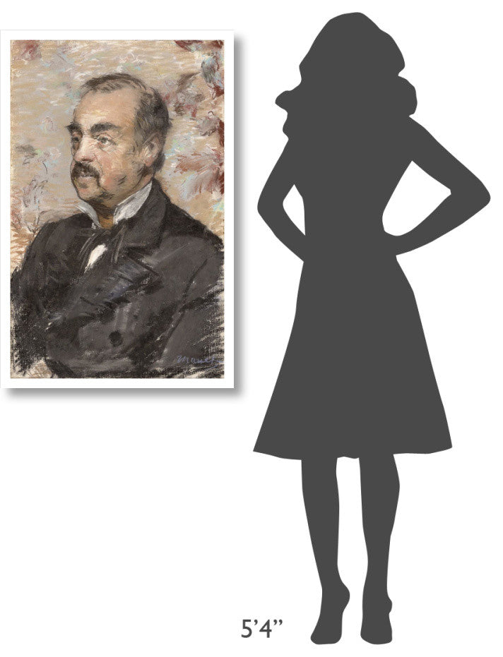 "Portrait of Julien de la Rochenoire" Print by Edouard Manet, 25"x38"