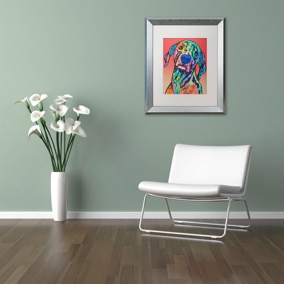 Dean Russo 'Napoleon 14' Matted Framed Art, Silver Frame, White Mat, 16x20