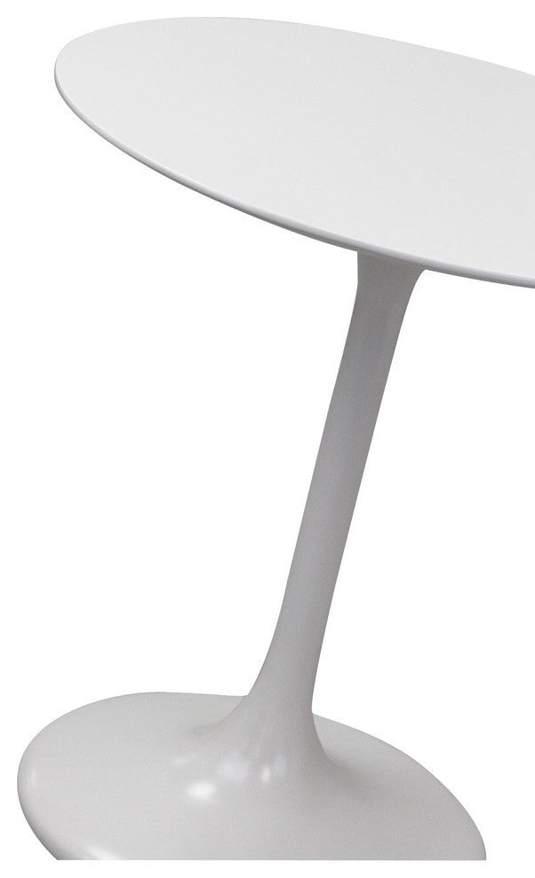 Modern Contemporary Kitchen 28" Fiberglass Dining Table White