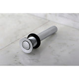 Fauceture Push Pop-Up Drain without Overflow, Polished Chrome