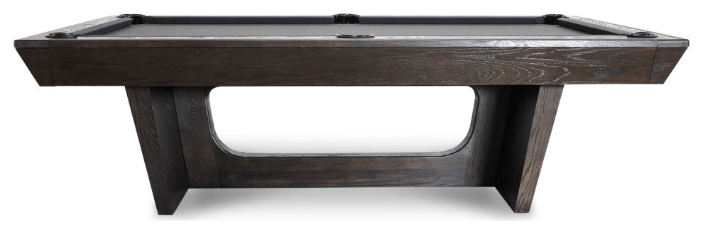 Kai 8' Slate Pool Table, Waxed Brown