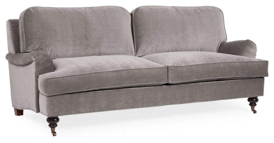 Gavin 84" Sofa, Slate Performance Velvet