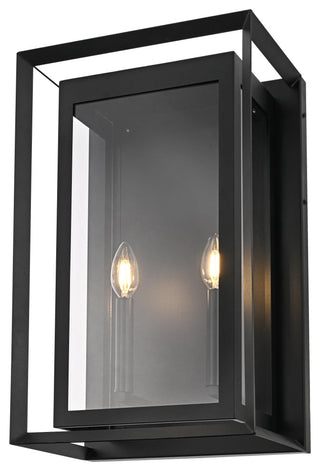 Home Living 12" Outdoor Wall Sconce, Black