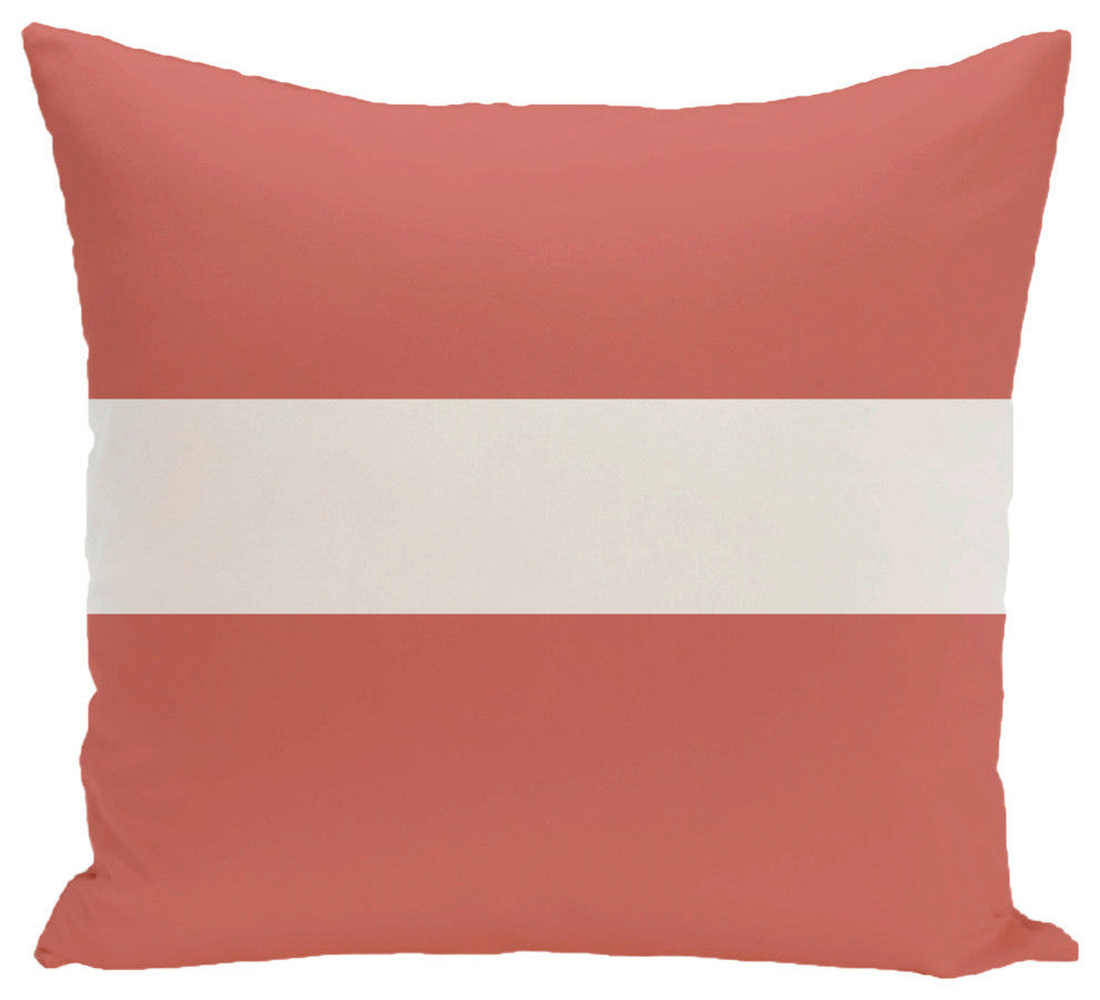 Narrow The Gap Stripe Print Pillow, Seed, 18"x18"