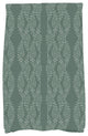 Dotted Decor 18"x30" Green Stripe Print Hand Towel